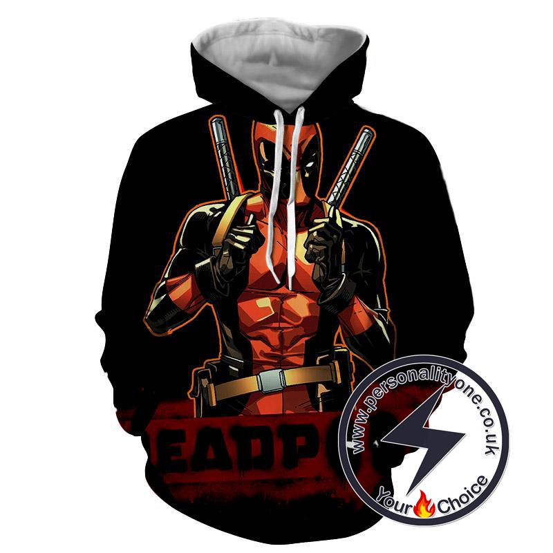 Deadpool - Deadpool 3D - Hoodies